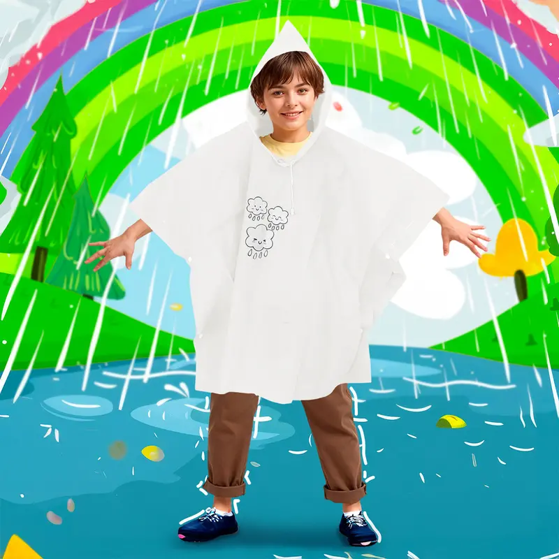 Impermeable Infantil Con Capucha 2