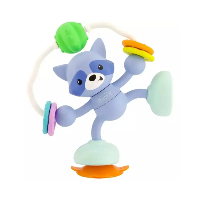 Infantino Stick & Spin High Chair Pal - Racoon 1