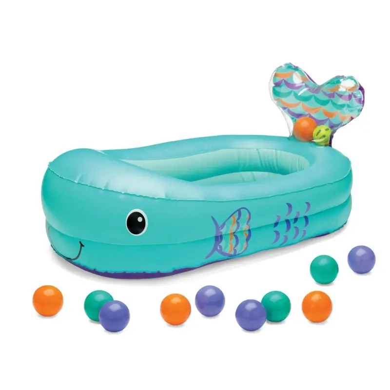 Infantino Whale Bubble Inflatable Bath Tub 1