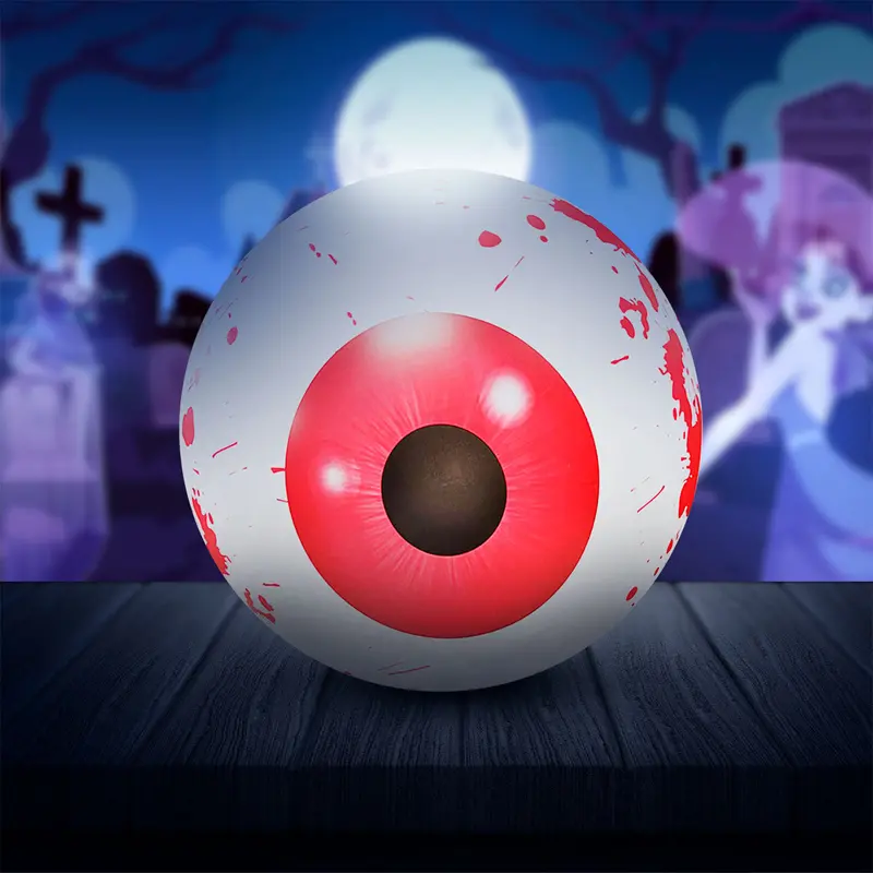 Inflable Con Diseño De Ojo Para Decoración De Halloween. 2