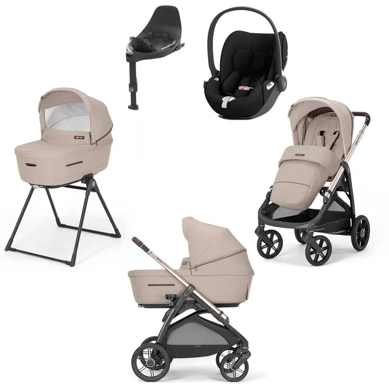 Inglesina Aptica Quattro Cybex Travel System In Pashmina Beige 2
