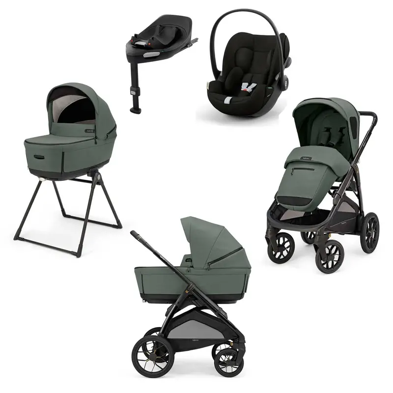 Inglesina Aptica Xt Quattro Cybex Travel System In Taiga Green 1