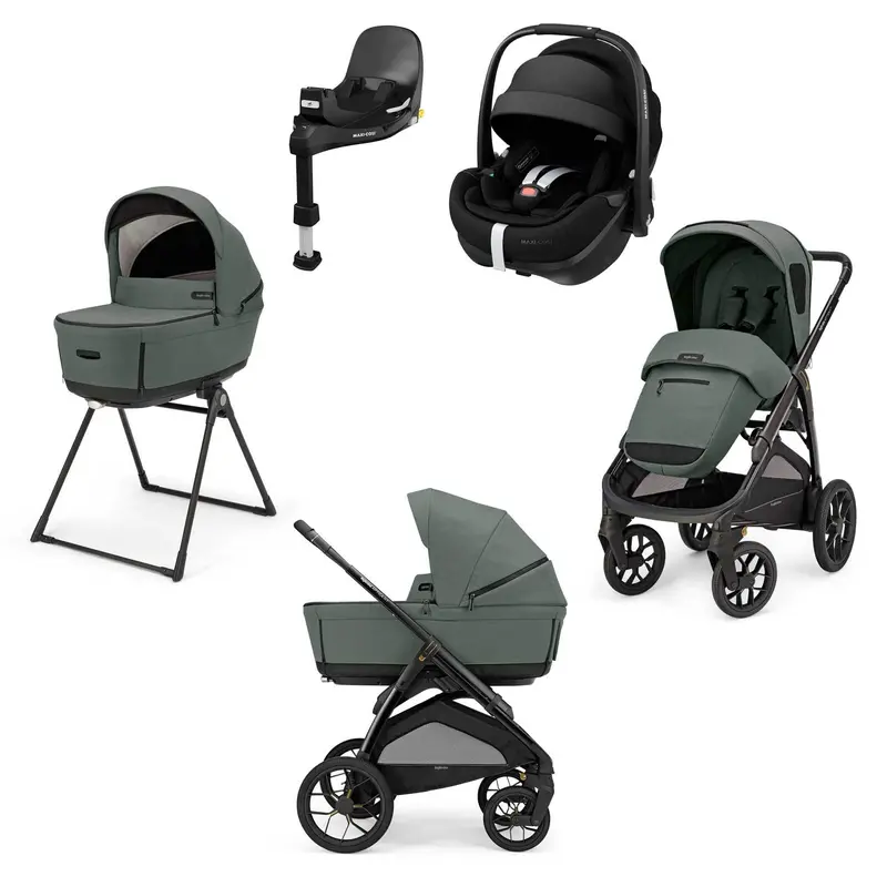 Inglesina Aptica Xt Quattro Maxi-Cosi Travel System In Taiga Green 1