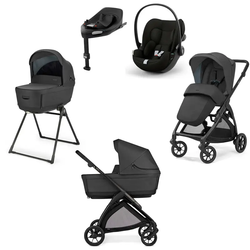 Inglesina Electa Quattro Cybex Travel System In Upper Black 1