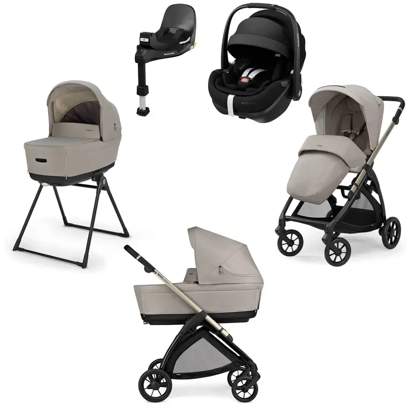 Inglesina Electa Quattro Maxi-Cosi Travel System In Battery Beige 1