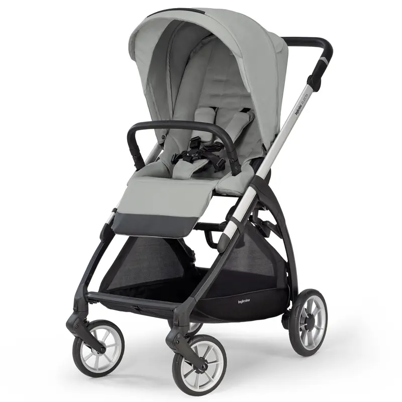 Inglesina Electa System Quattro In Greenwich Silver With Darwin Car Seat And I-Size 360 Base 2