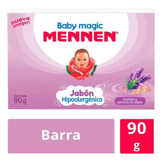 Jabón Hipoalergénico Mennen Lavanda Y Extracto De Avena 90G 1