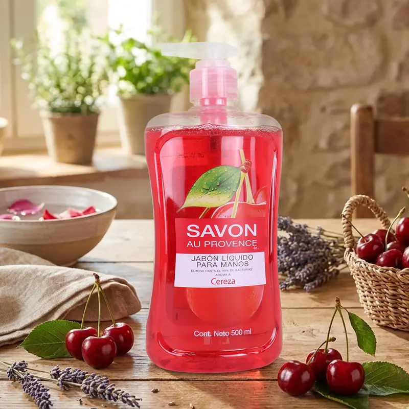 Jabón Líquido Para Manos, Aroma Cereza, Savon 1