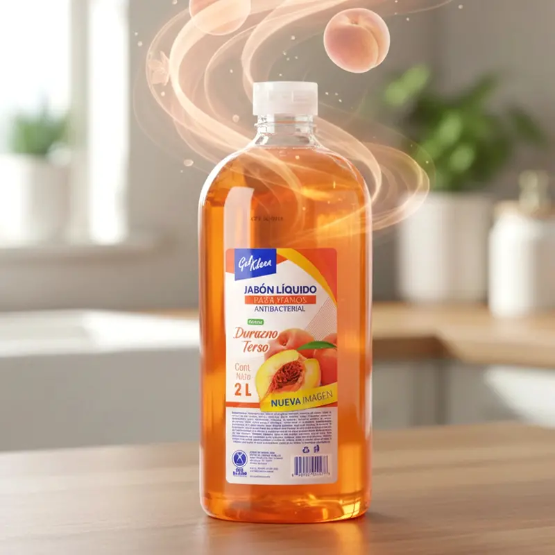 Jabón Líquido Para Manos, Aroma Durazno, 2 L 1