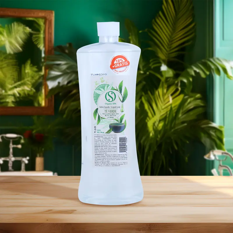 Jabón Líquido Para Manos, Té Verde, Organic Spa 1