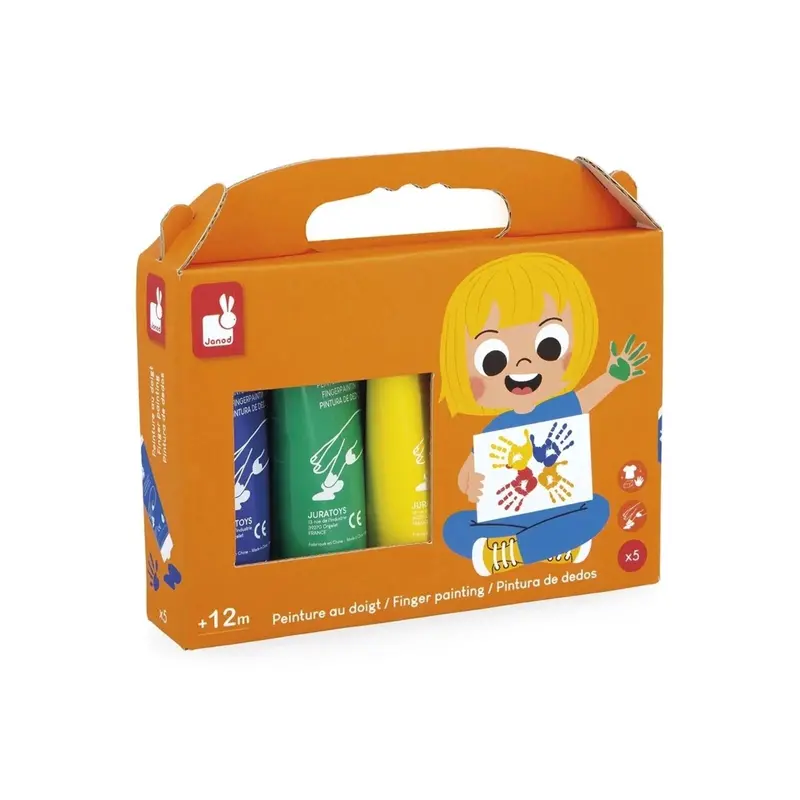 Janod Finger Paints 5 Pcs 1