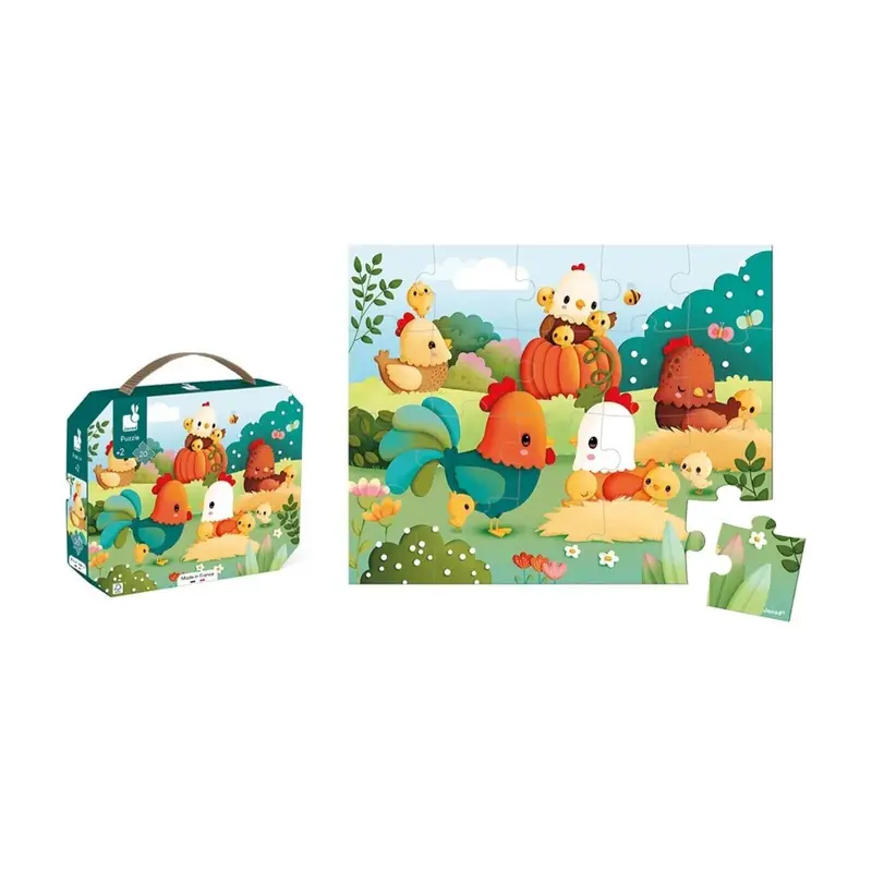 Janod Puzzle Welcome To The Farmyard 20 Pcs 1