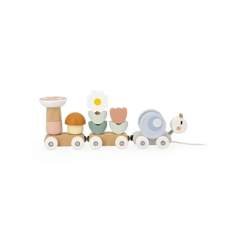 Janod Sweet Cocoon Snail Train 1