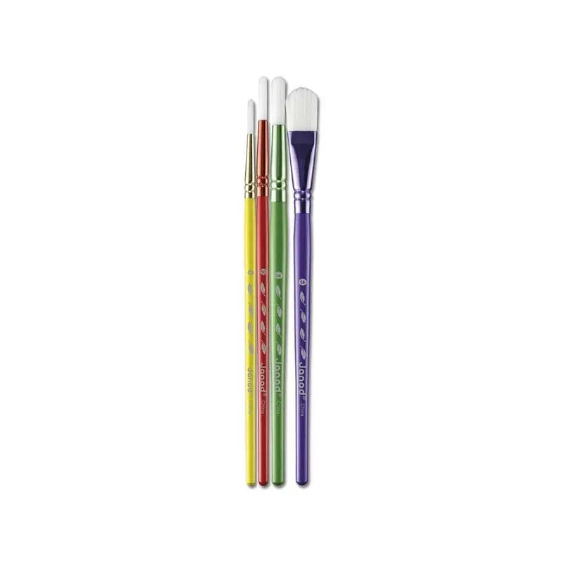 Janod Synthentic Paint Brushes 4 Pcs 2