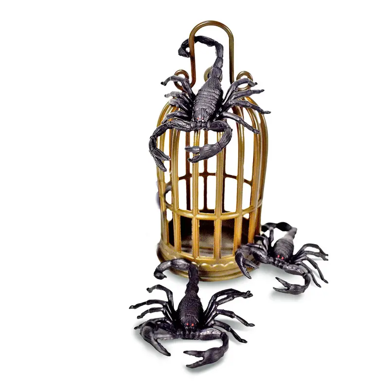 Jaula Con Escorpiones De Plástico Para Decoración 2