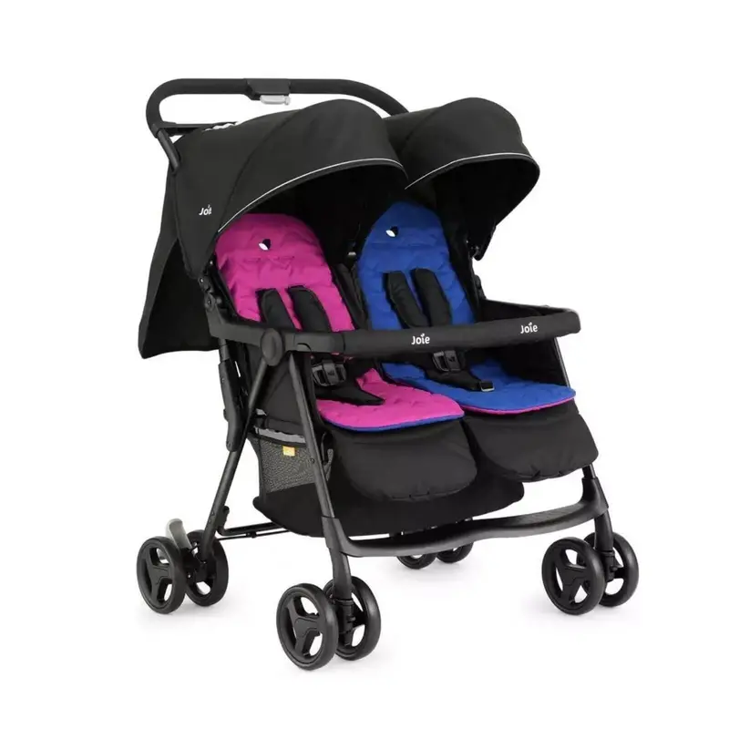 Joie Aire Twin Baby Stroller - Rosy & Sea 1