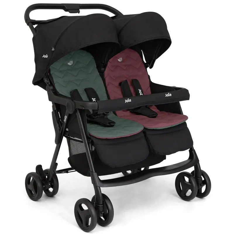 Joie Aire Twin Double Pushchair In Shale 1