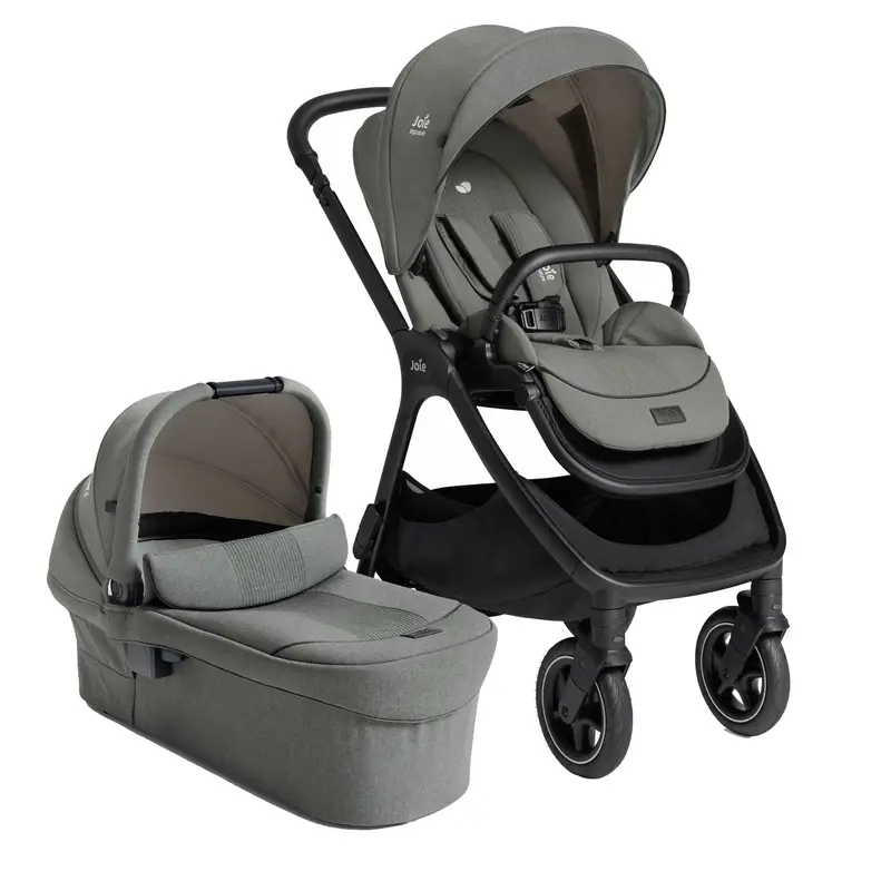 Joie Finiti Flex Pushchair & Ramble Xl Carrycot In Evergreen 1