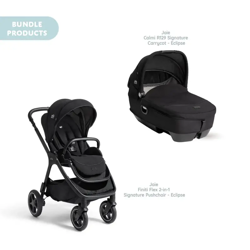 Joie Finiti Signature Pushchair With Calmi Carrycot - Eclipse 1
