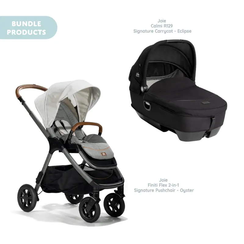 Joie Finiti Signature Pushchair With Calmi Carrycot - Oyster 1