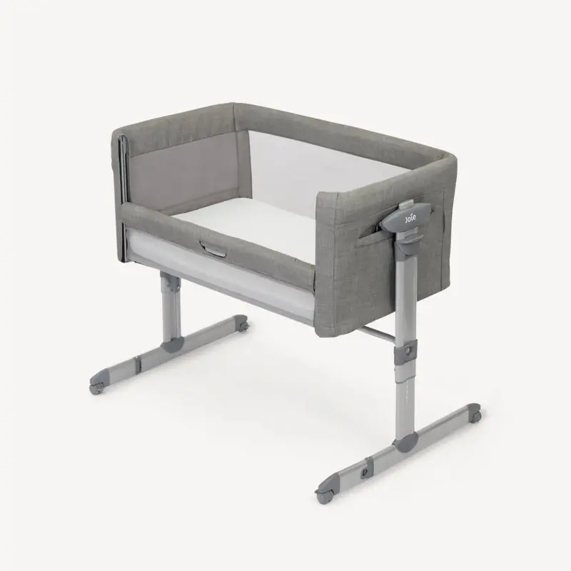 Joie Roomie Glide Bedside Crib - Foggy Grey 1