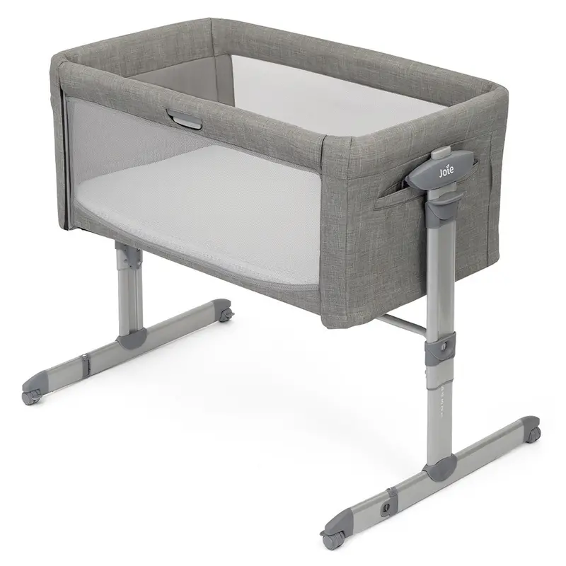 Joie Roomie Glide Co-Sleeper In Foggy Grey 1
