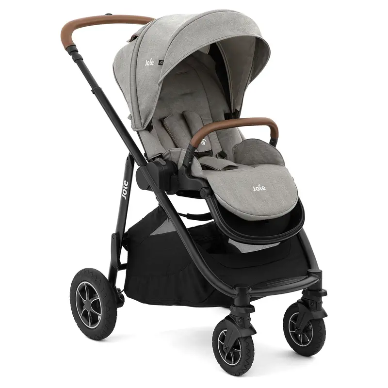 Joie Versatrax Pushchair And Ramble Xl Carrycot In Pebble 2