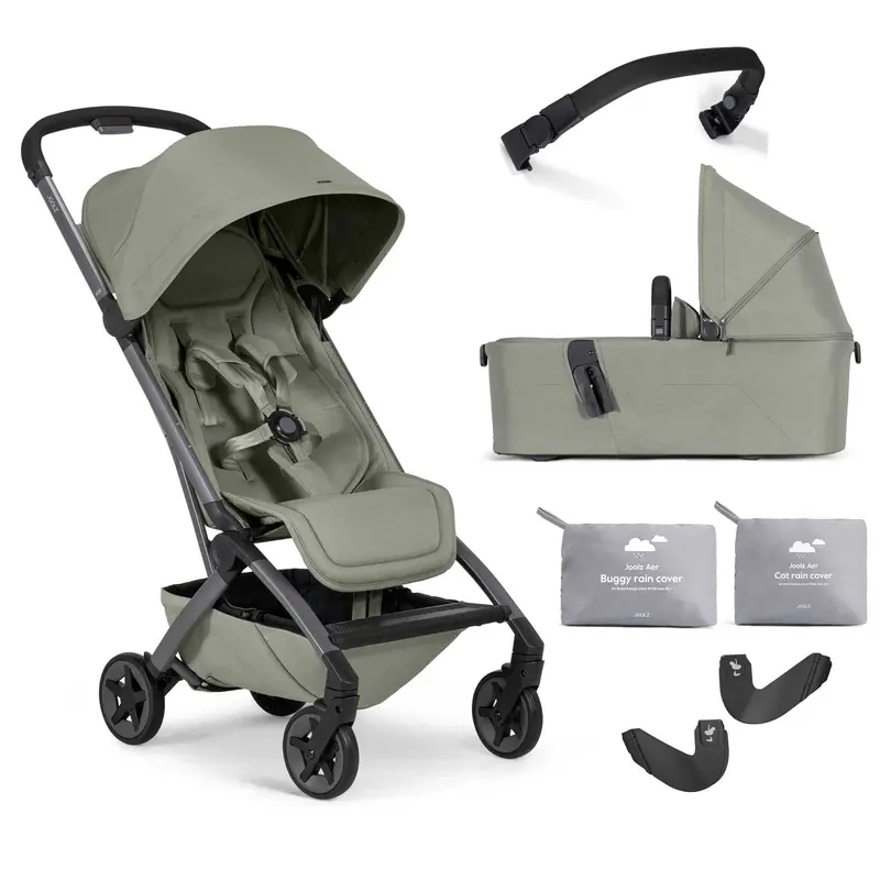 Joolz Aer2 Complete Pram Bundle In Sage Green 1