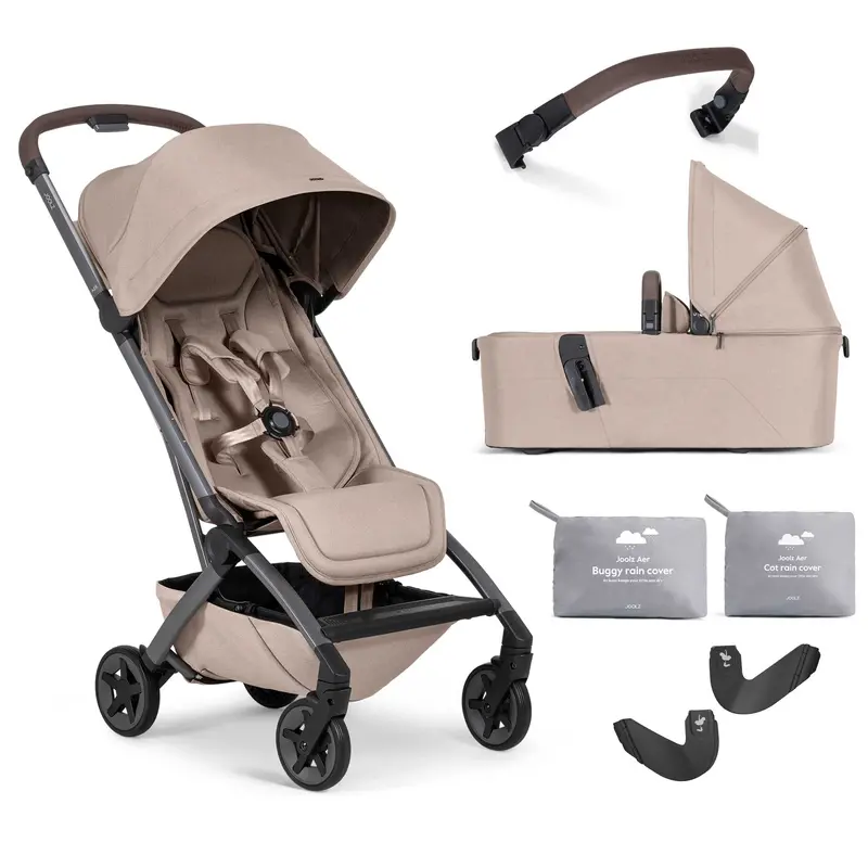 Joolz Aer2 Complete Pram Bundle In Sandy Taupe 1