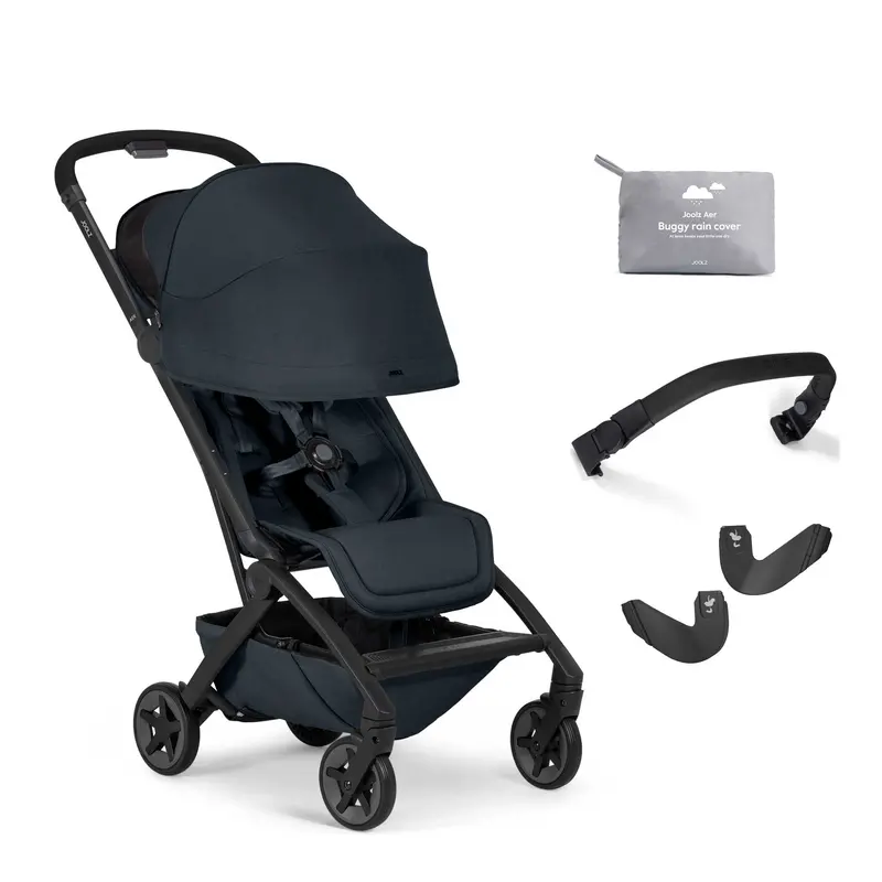 Joolz Aer2 Complete Pushchair Bundle In Dark Navy Blue 1