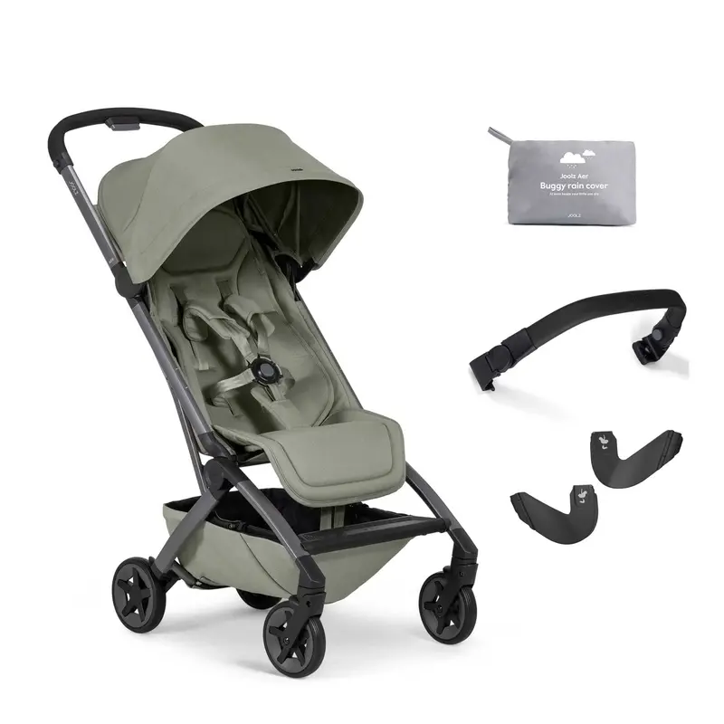 Joolz Aer2 Complete Pushchair Bundle In Sage Green 1