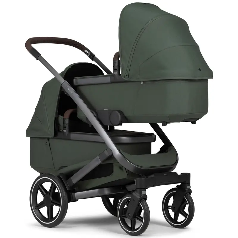 Joolz Geo3 Complete Twin Stroller In Forest Green 1