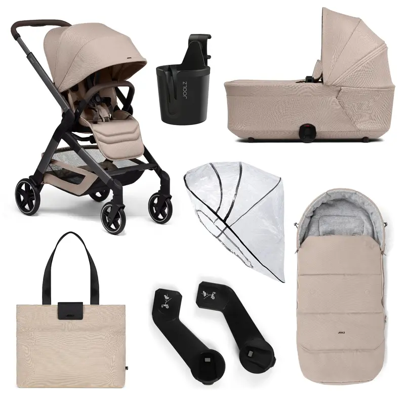 Joolz Hub2 6 Piece Pram Bundle - Sandy Taupe 1