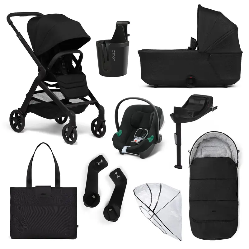 Joolz Hub2 8 Piece Cybex Pram Bundle - Space Black 1