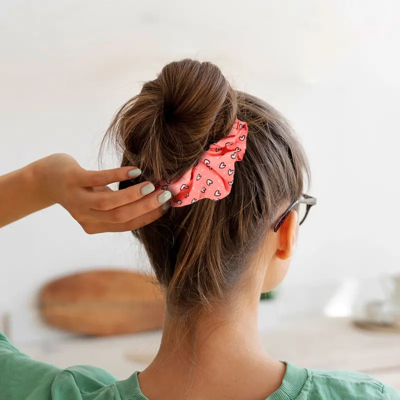 Juego De 2 Donas Scrunchies Love 1