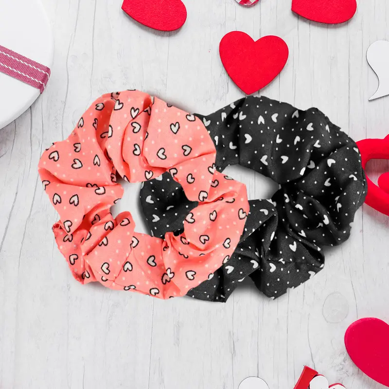 Juego De 2 Donas Scrunchies Love 2