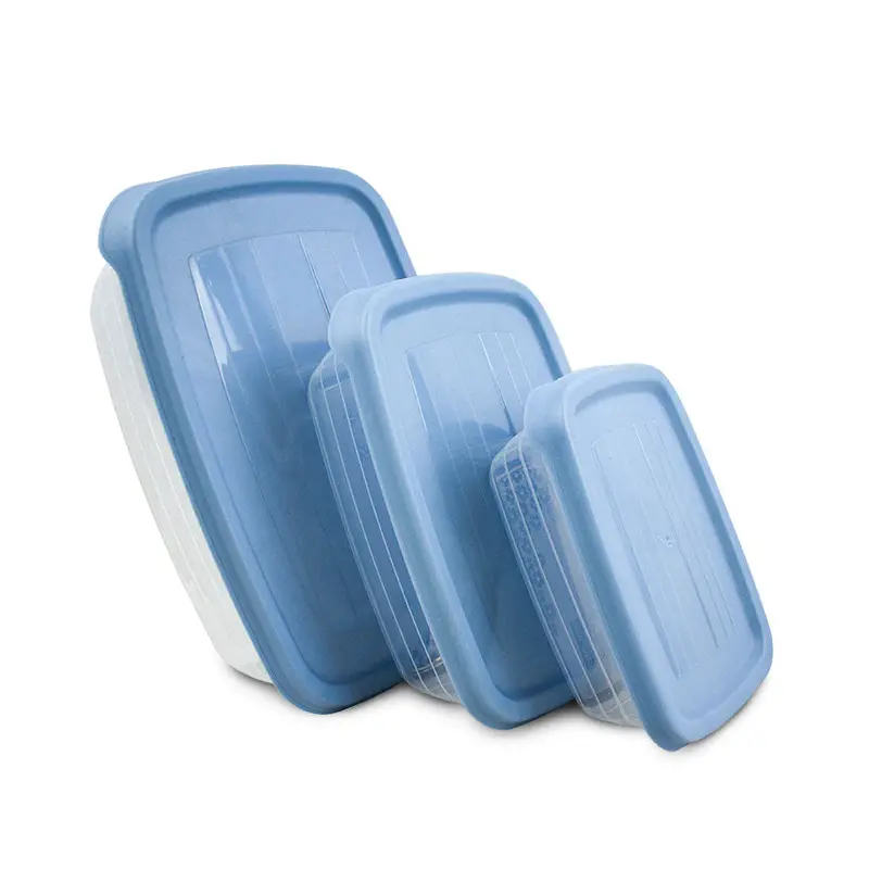 Juego De Contenedores Herméticos Para Alimentos Nirmal Color Gris 3Pzas 1