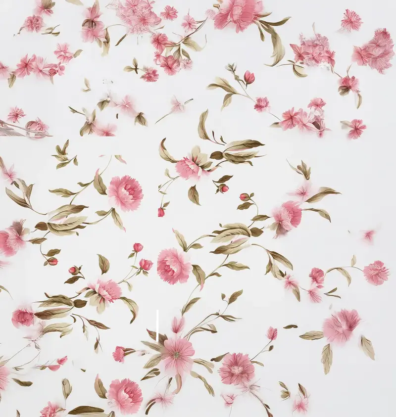 Juego De Sábanas Matrimoniales, Diseño Flores, Color Rosa 2