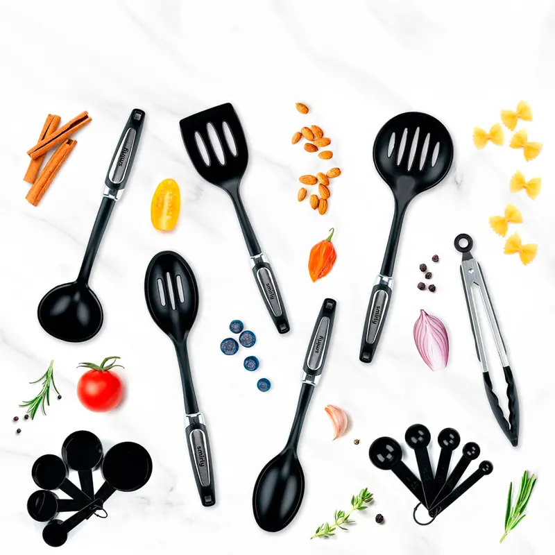 Juego De Utensilios De Cocina De Silicona Antiadherentes, Smirly, 16 Piezas 1