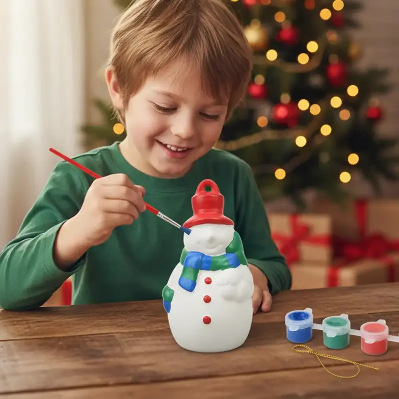 Juego Navideño De Pintura, Snowman 1