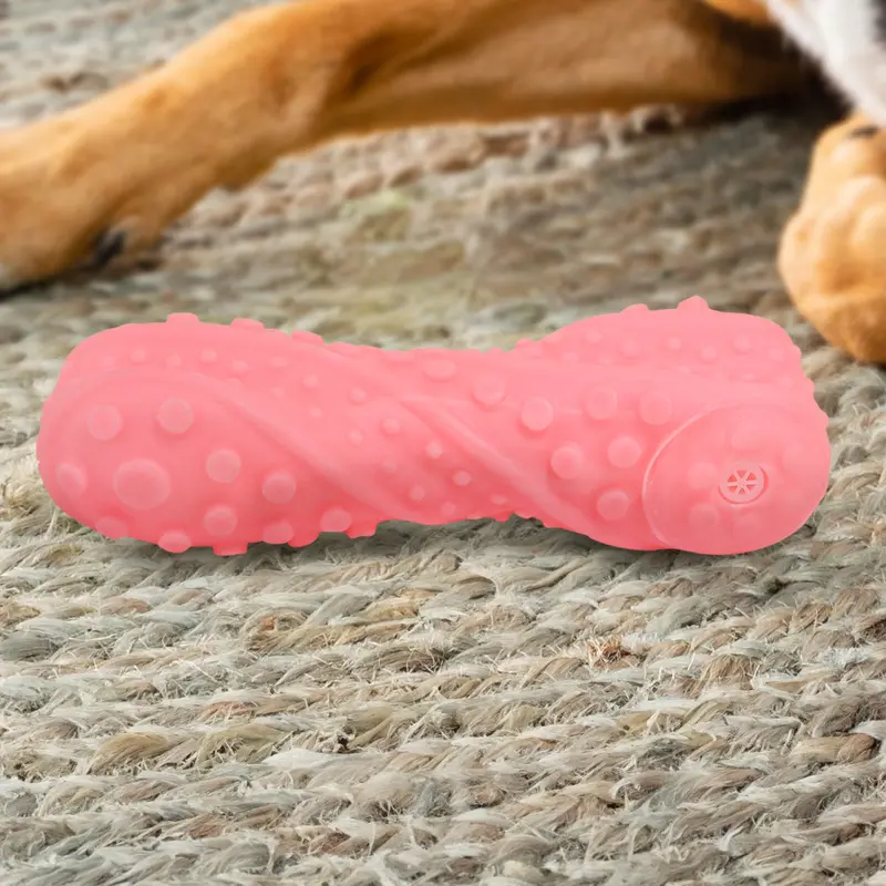 Juguete Chillón Para Perro, Texturizado, Color Salmón 1