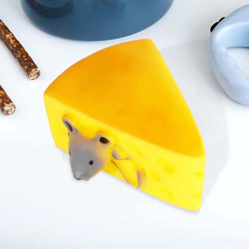 Juguete Con Diseã±O De Queso Para Mascota 2