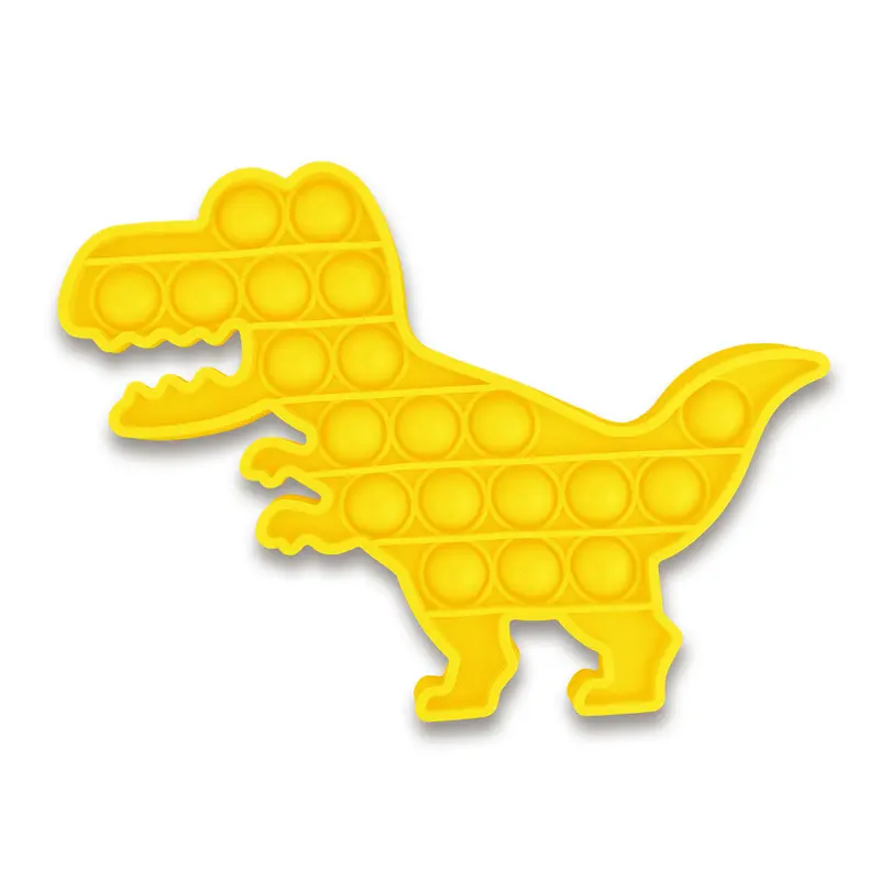 Juguete De Dinosaurio Color Amarillo Para Aliviar El Estrés 2