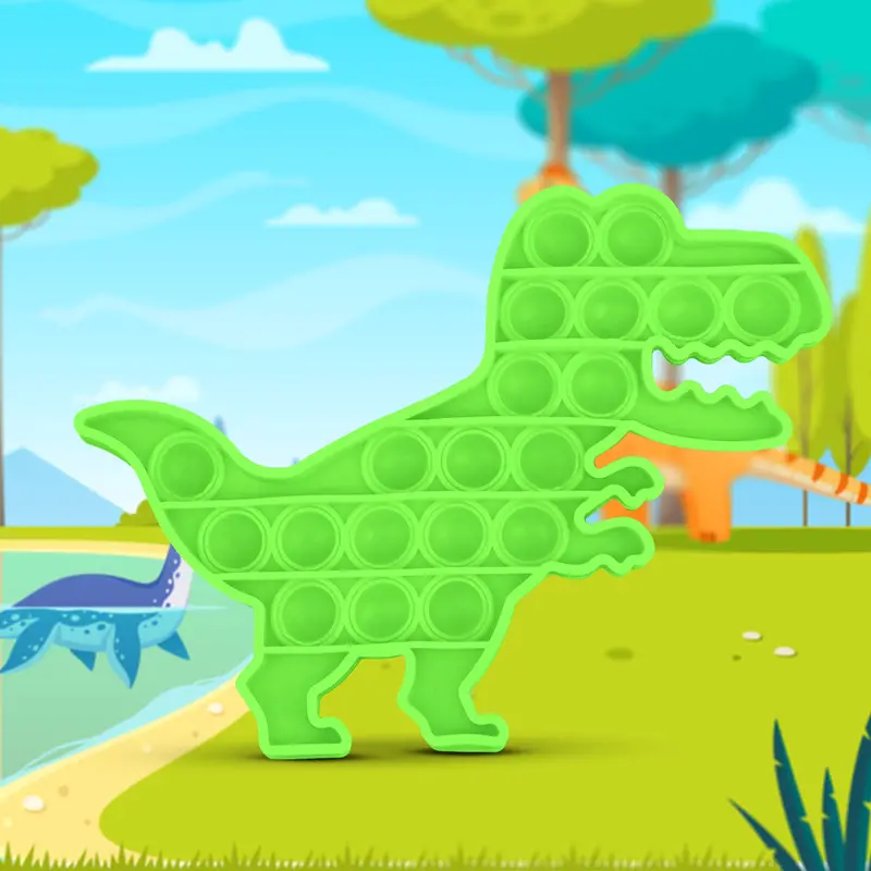 Juguete De Dinosaurio Color Verde Para Aliviar El Estrã©S 1