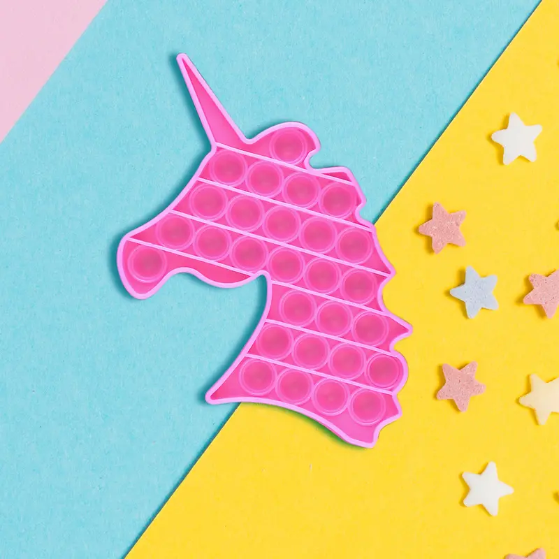 Juguete De Unicornio Color Rosa Para Aliviar El Estrés 1