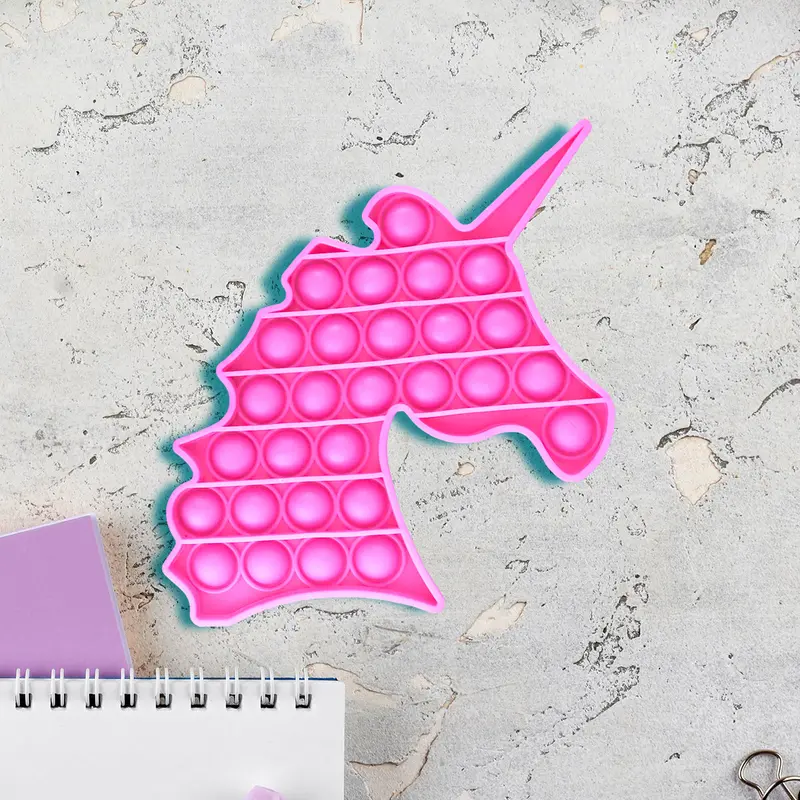 Juguete De Unicornio Color Rosa Para Aliviar El Estrés 2