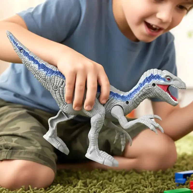 Juguete Dinosaurio Con Luz Y Sonido, Blue 1