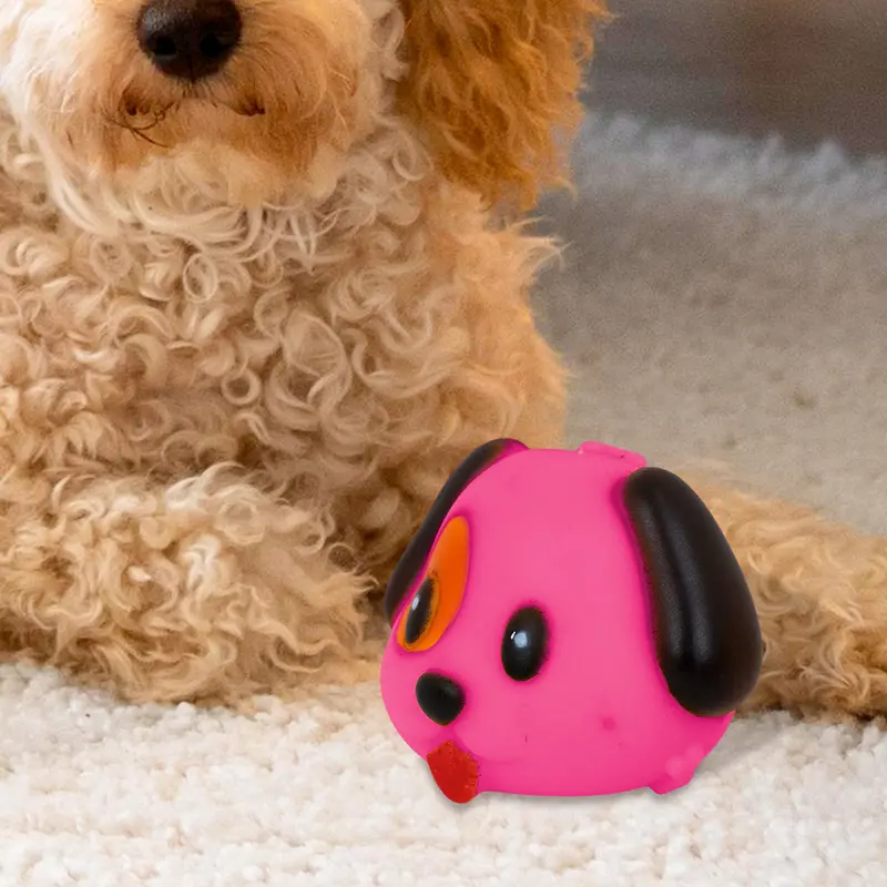 Juguete En Forma De Perrito Color Rosa Para Mascota 2