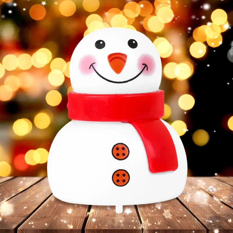 Juguete Navideño, Muñeco De Nieve, Bufanda Roja 1