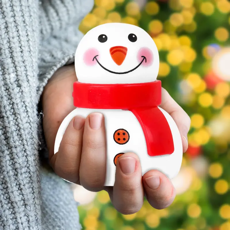 Juguete Navideño, Muñeco De Nieve, Bufanda Roja 2